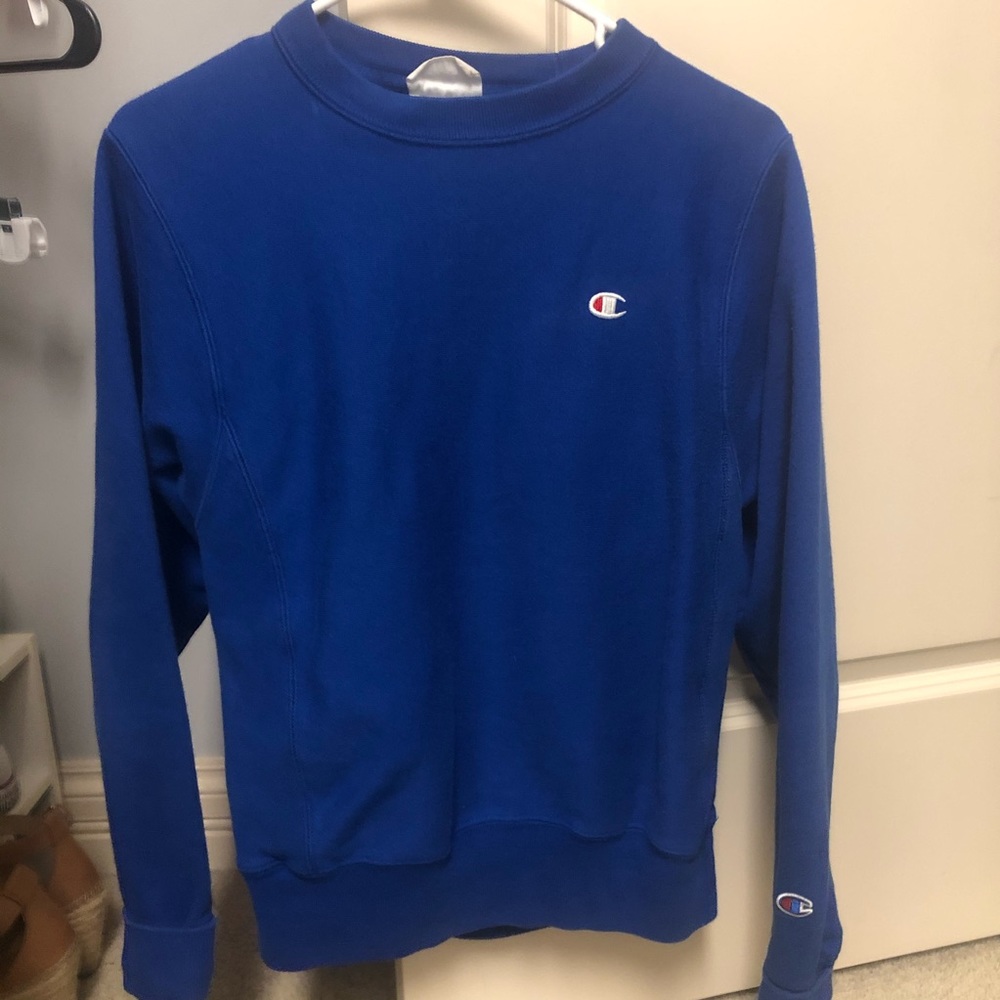 Royal blue champion crew neck